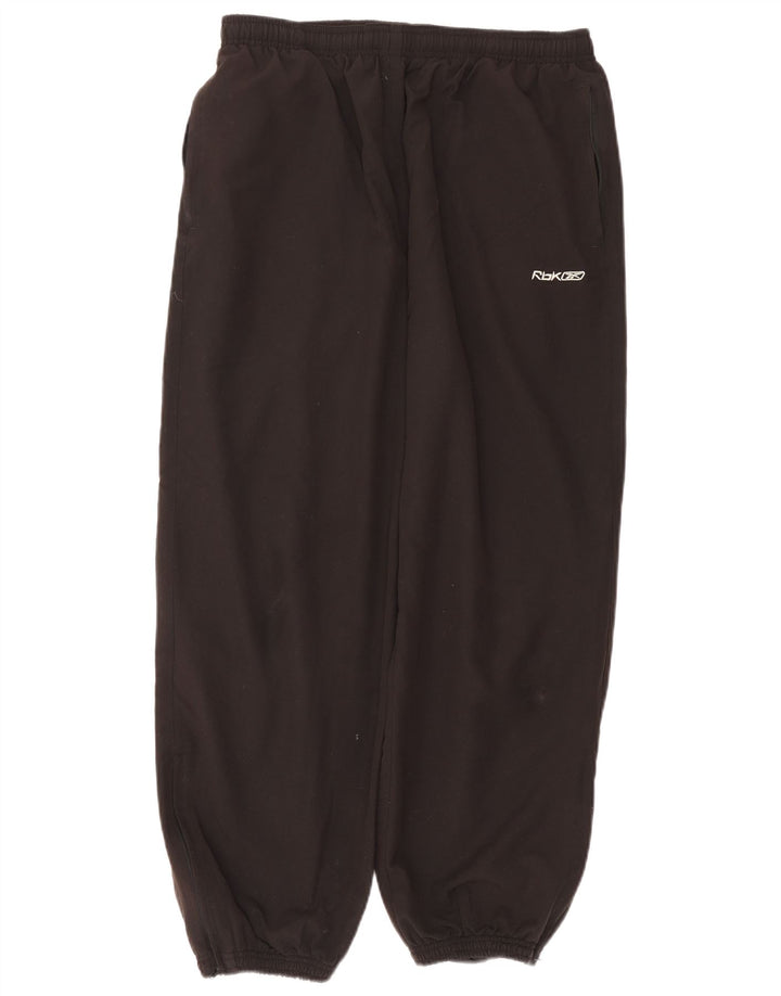 REEBOK Pantalones de chándal para hombre Joggers Large Negro Poliéster
