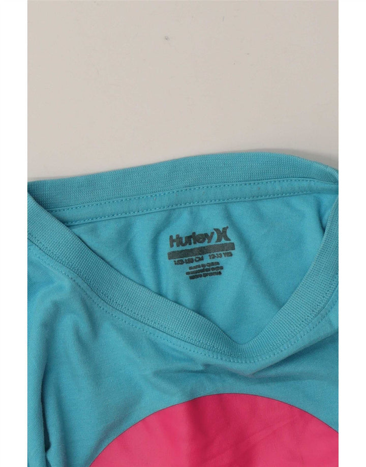 Hurley Camiseta gráfica para niño 12-13 años Azul