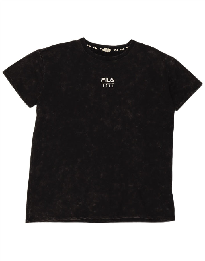 Fila Camiseta para hombre Top 2XL Algodón teñido anudado negro