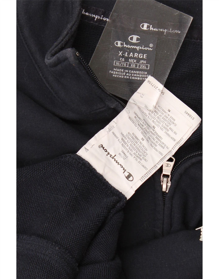 CHAMPION Chaqueta de chándal para hombre XL Algodón azul marino