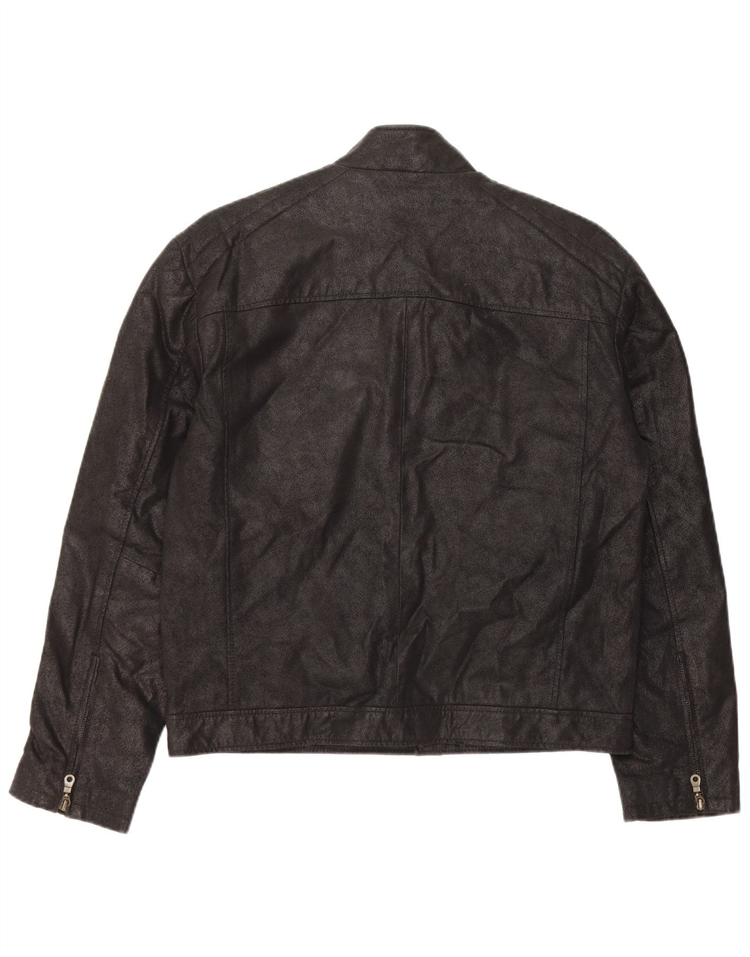 Bata Chaqueta de cuero para hombre IT 48 Cuero negro mediano