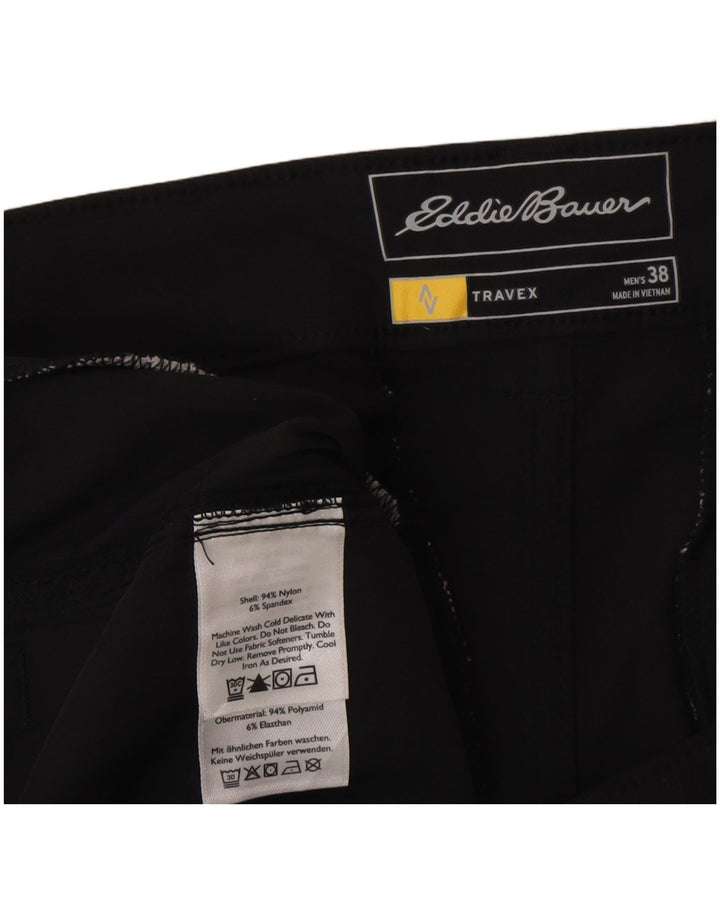 Eddie Bauer Pantalones cortos chinos para hombre W38 XL Nylon negro