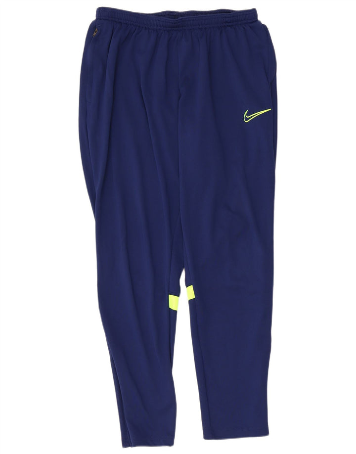 NIKE Pantalones de chándal Dri Fit para niños 13-14 años XL Azul Marino Colorblock