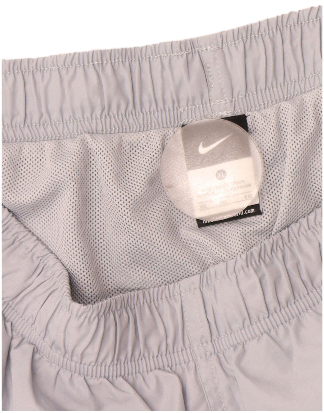 Nike Pantalones cortos deportivos gráficos para hombre XL Gris Poliéster a rayas
