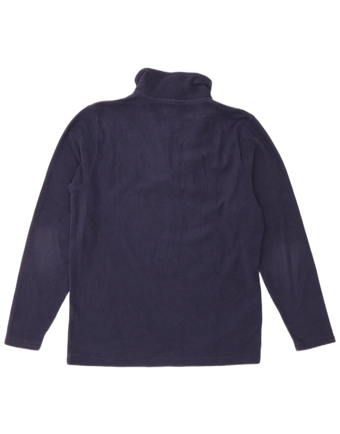 Avirex Jersey de forro polar con cuello y cremallera para hombre Poliéster azul marino mediano