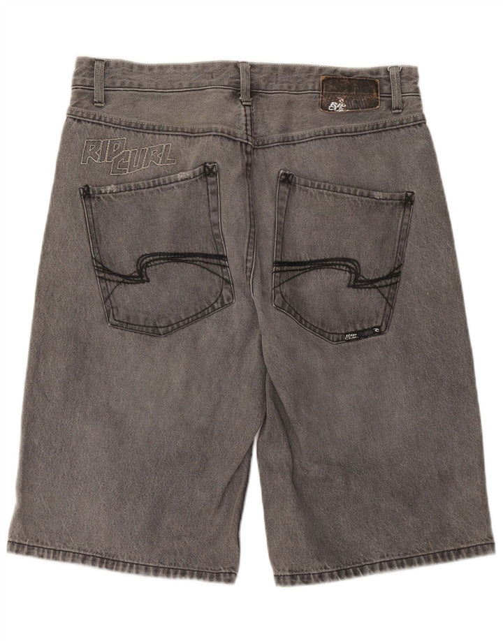 Rip Curl Pantalones cortos de mezclilla gráficos para hombre W36 Algodón gris grande