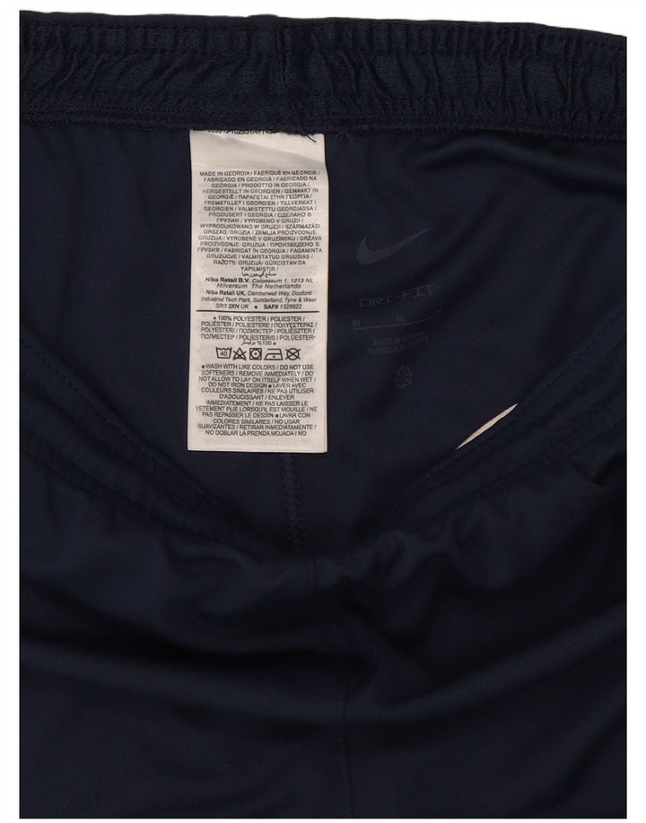 Pantalones cortos deportivos Nike Dri Fit para hombre Poliéster azul marino mediano