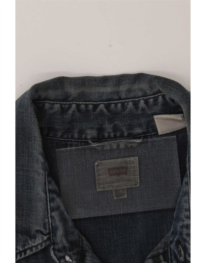 Camisa vaquera Levi's para hombre de algodón azul grande