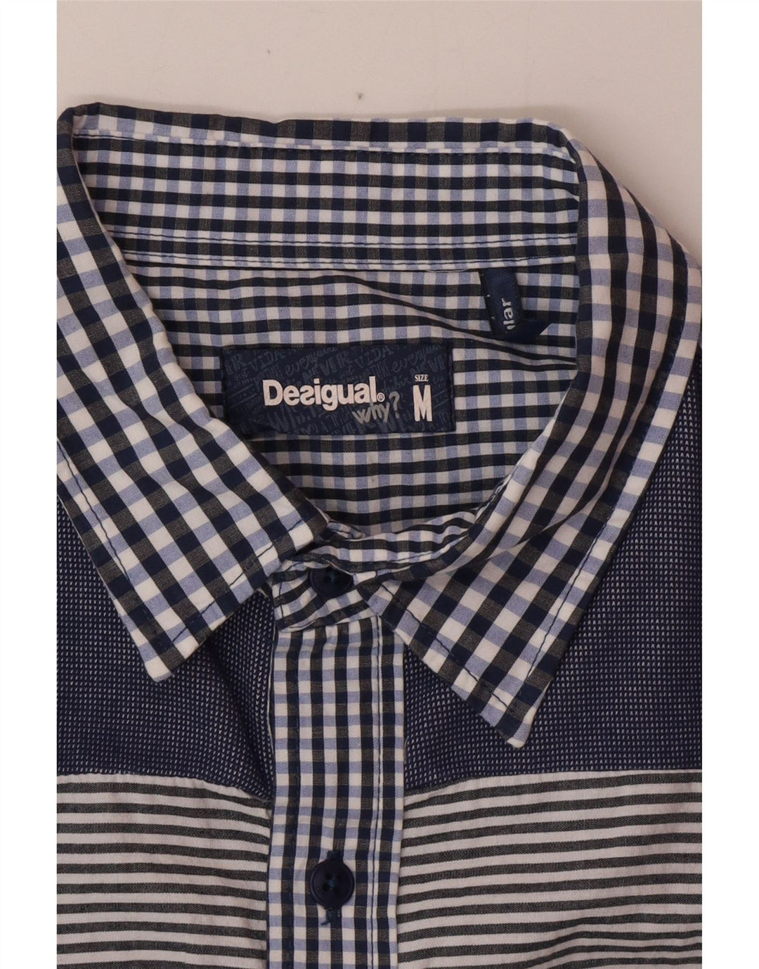 Camisa DESIGUAL para mujer UK 44 Medium Blue Gingham