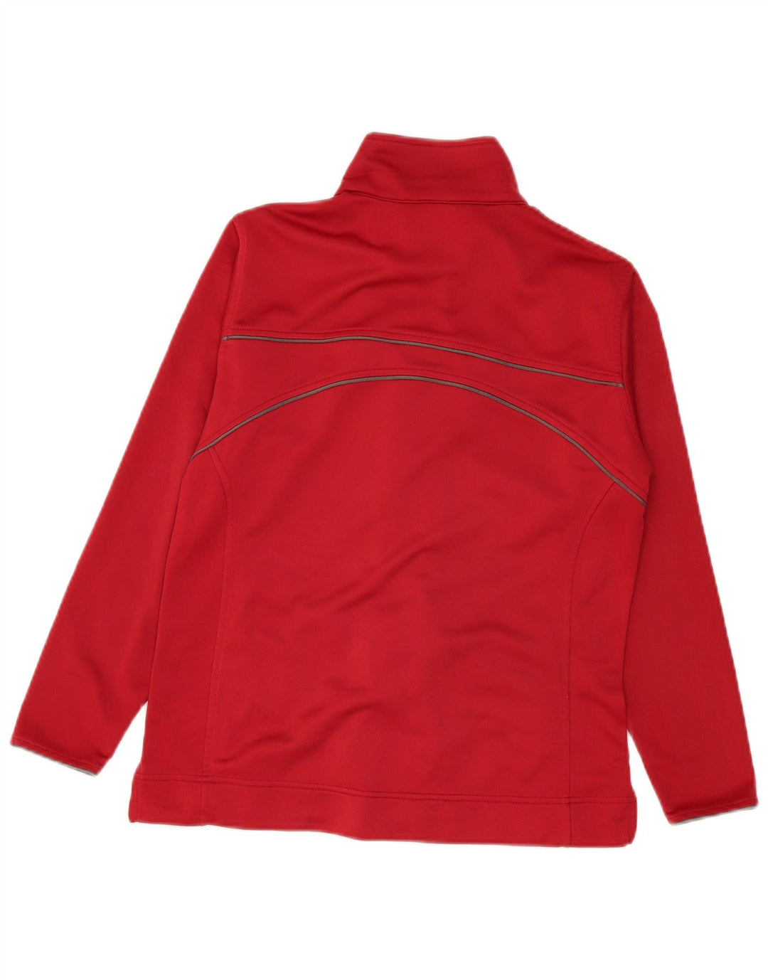 Asics - Chaqueta de chándal para mujer, ajuste regular, talla 40, poliéster rojo grande