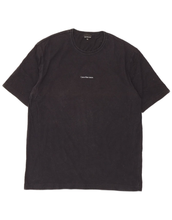 Calvin Klein Jeans Camiseta Mujer Top UK 40 XL Algodón Negro