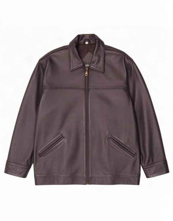 Akaso Chaqueta de cuero para hombre UK 38 Medium Black