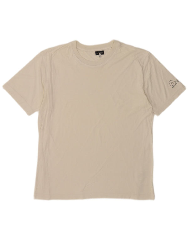 Armani Jeans Mens T-Shirt Top Large White