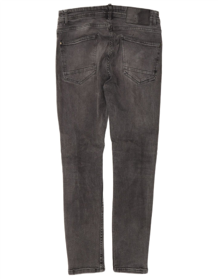 Zara Vaqueros Slim para Hombre EU 40 Medium W31 L29 Gris