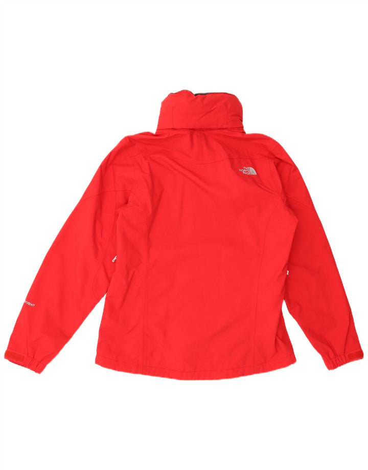 THE NORTH FACE Chaqueta impermeable con capucha extragrande Hyvent para mujer UK 36 Small Red