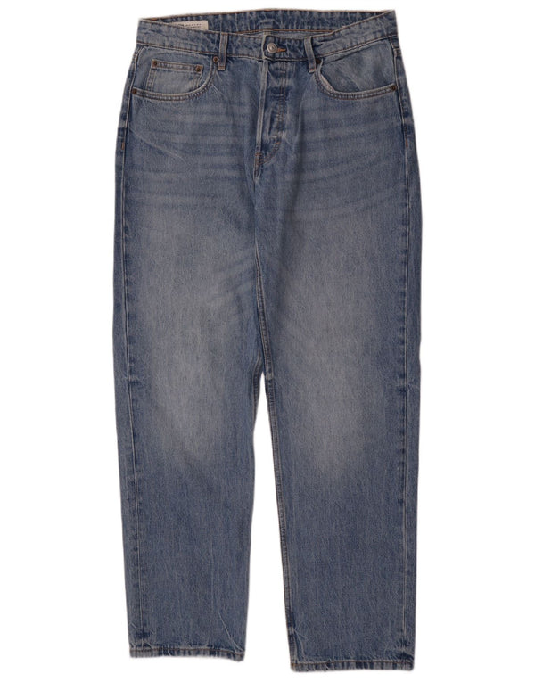 Zara Jeans rectos para hombre EU 42 Large W32 L32 Algodón azul