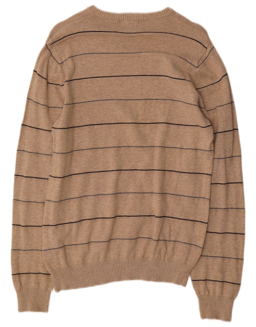 Marks & Spencer - Jersey de cuello redondo para hombre, color azul, talla pequeña, color beige