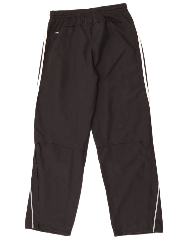 Adidas Hombre Climalite Pantalones De Chándal Mediano Negro Rayas Poliéster
