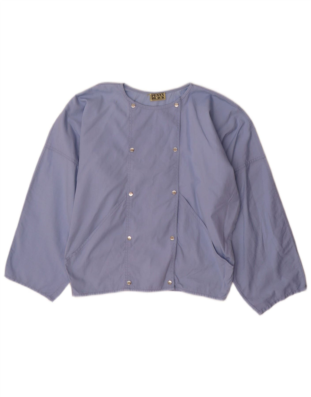Penny Black Chaqueta bomber de doble botonadura para mujer UK 8 Small Blue Cotton
