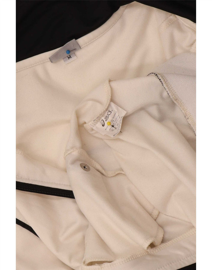 Asics Chaqueta de chándal para mujer UK 40 Medium Off White Colorblock