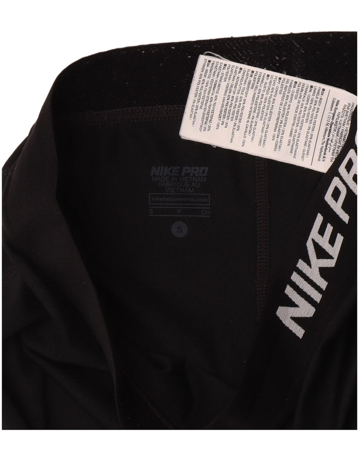 Nike - Leggings capri Dri Fit para mujer, talla 10, poliéster negro pequeño