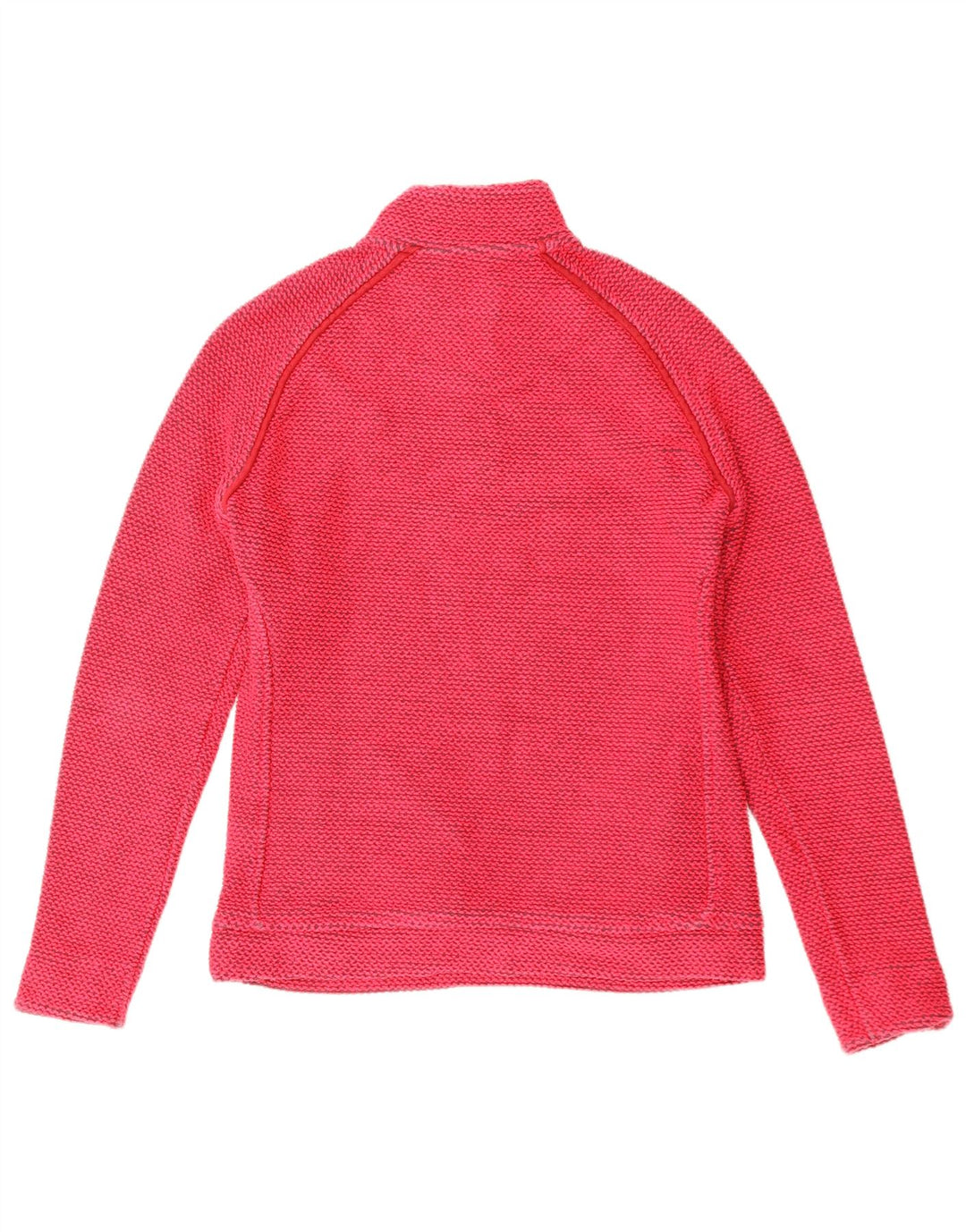 WEIRD FISH Sudadera con cuello y cremallera para mujer, talla 40, talla M, color rojo