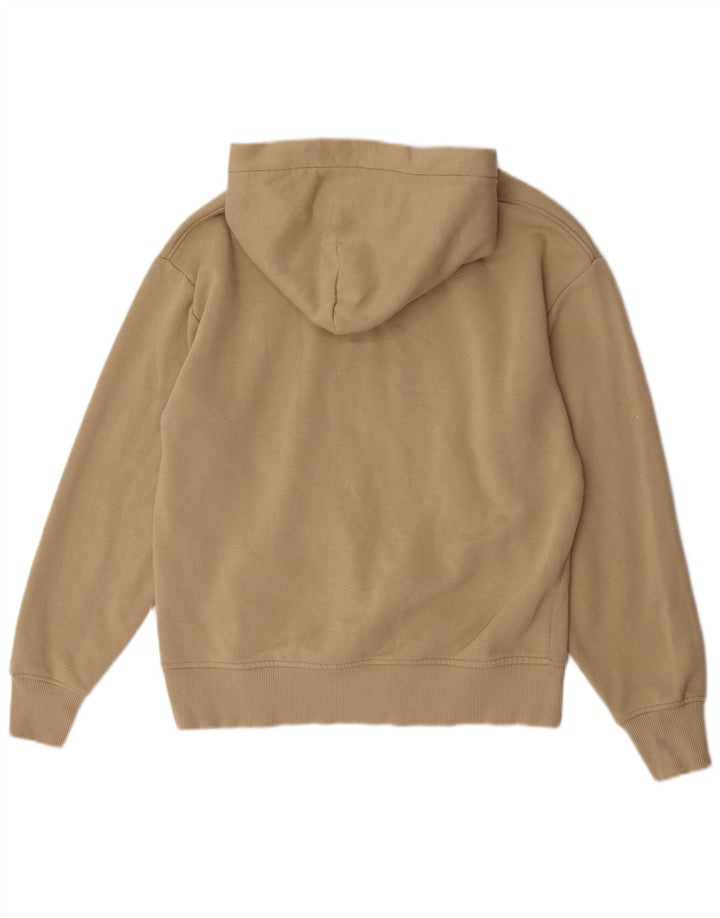 Zara Hombre Sudadera Con Capucha Jersey Small Beige Algodón