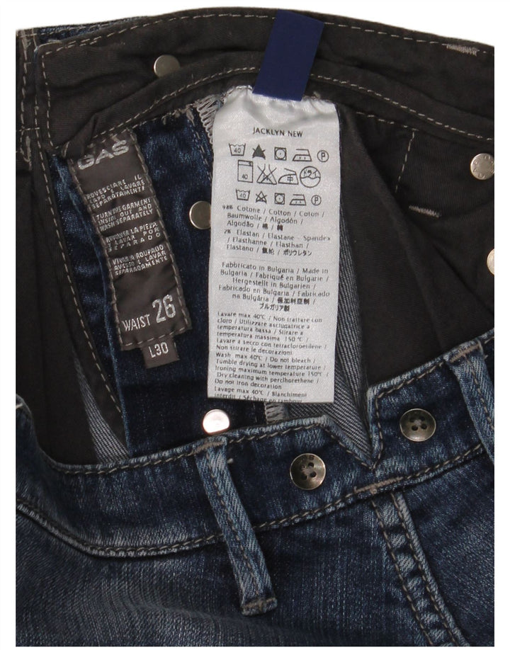 Vaqueros Slim Mujer Gas W26 L30 Algodón Azul
