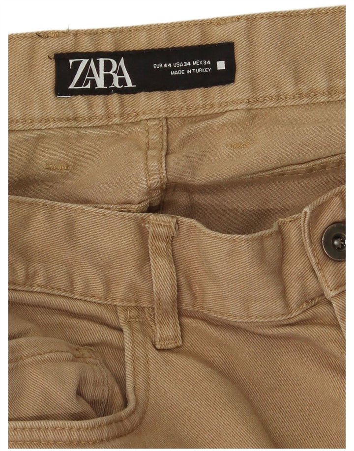 Zara Mens Slim Jeans EU 44 Grande W34 L28 Beige