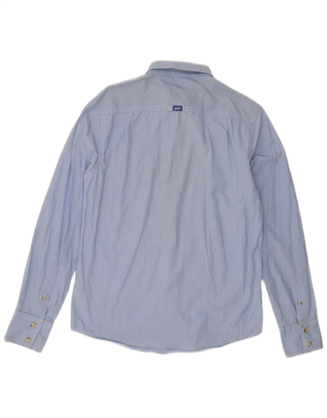 Camisa Superdry Hombre Algodón Azul Medio