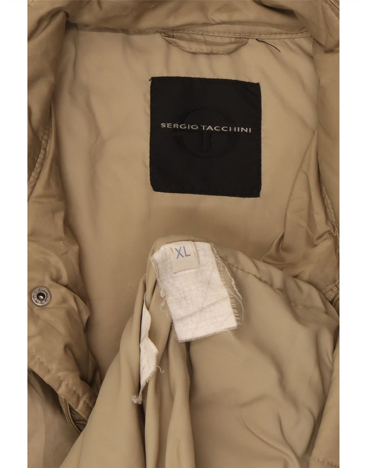 Sergio Tacchini Chaqueta acolchada para hombre UK 42 XL Beige