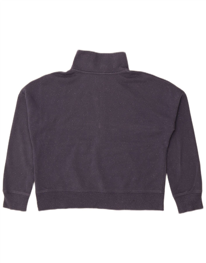 UNDER ARMOUR Womens Oversized Sweatshirt Jumper UK 10 Small Navy Blue