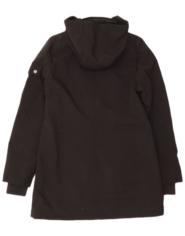 French Connection Chaqueta Parka con Capucha para Mujer UK 40 Small Negro