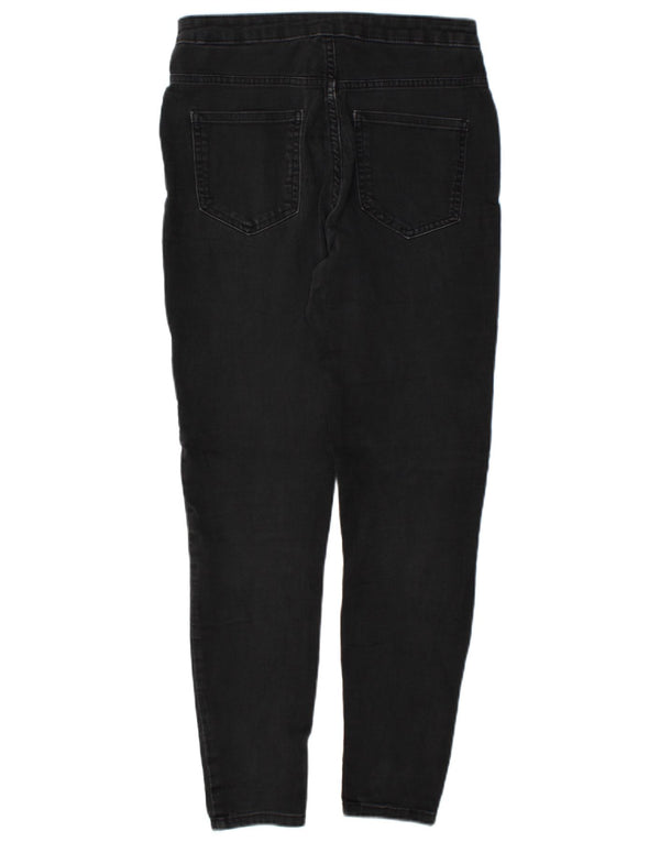 Marks & Spencer Vaqueros súper ajustados para mujer UK 12 Medium W28 L29 Algodón gris