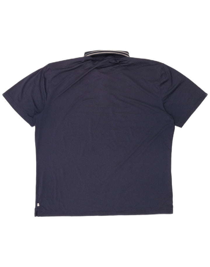 CALVIN KLEIN Polo de golf para hombre XL Azul marino Poliéster