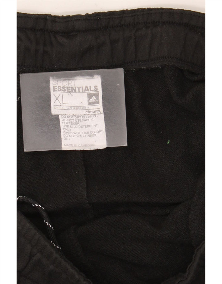 Adidas Hombre Climalite Chándal Pantalones Joggers XL Negro Poliéster