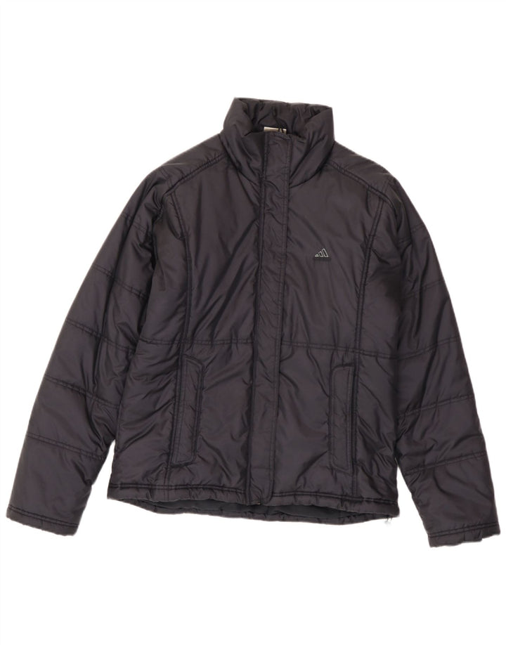 Adidas - Chaqueta acolchada para mujer, talla 40, talla grande, poliamida azul marino