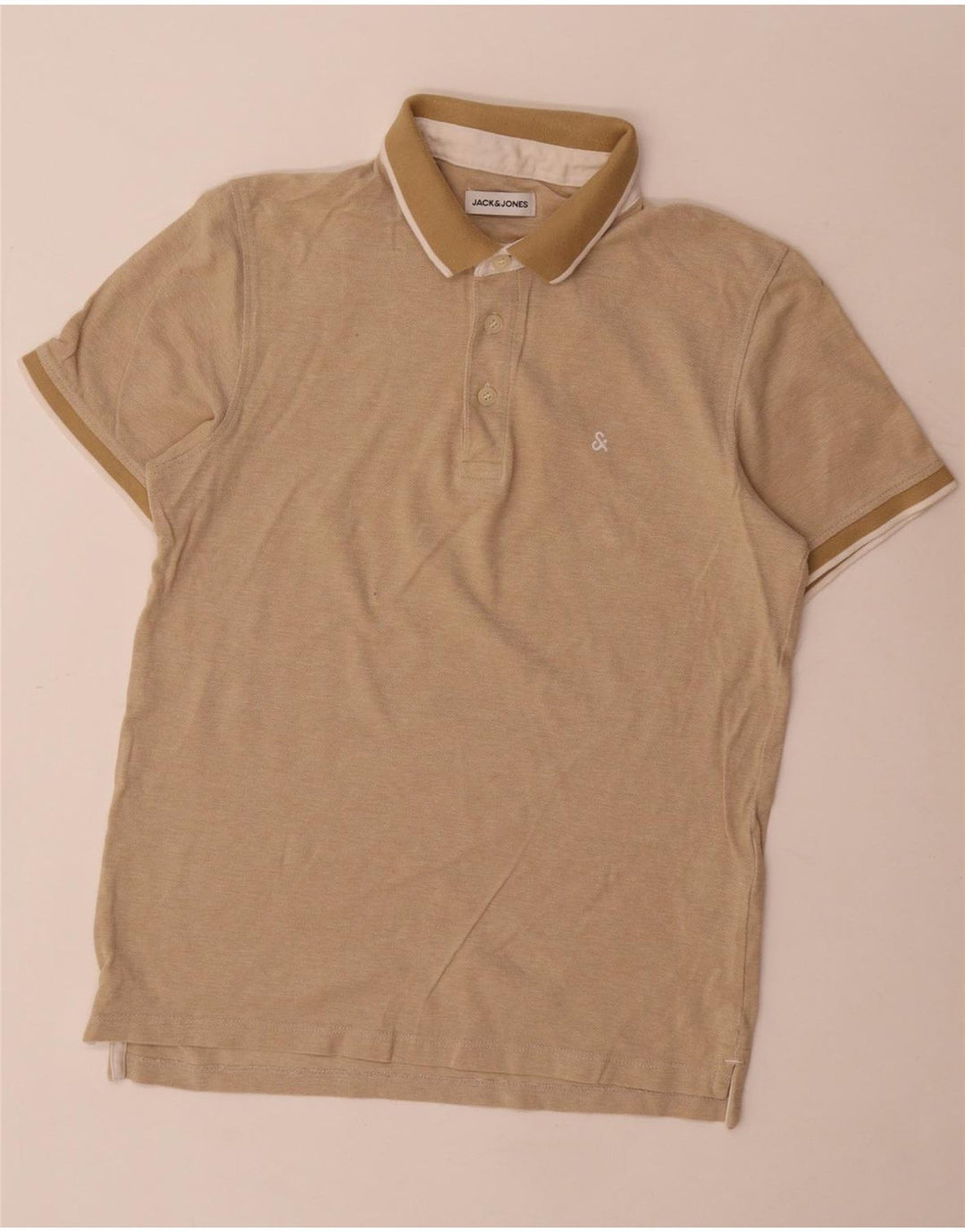 Polo Jack & Jones Hombre Small Beige Algodón