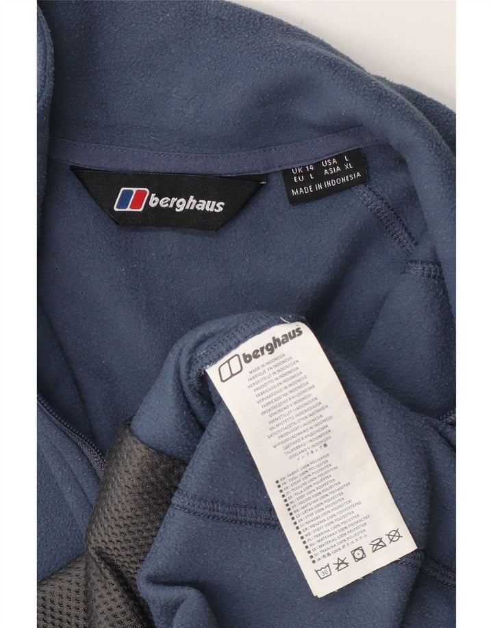Berghaus Chaqueta polar para mujer UK 44 Poliéster azul medio