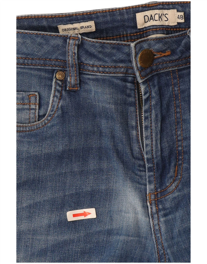 Dack's Jeans ajustados para mujer IT 48 XL W32 L26 Algodón azul