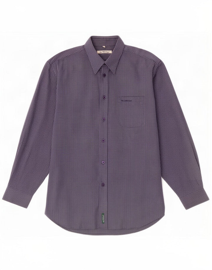 Ben Sherman Camisa para hombre 4XL Azul marino Cuadros