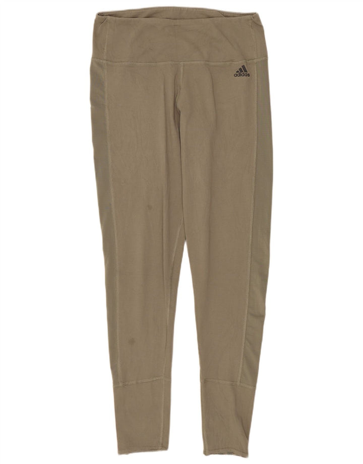 Adidas Mujer Climacool Leggings Reino Unido 12/14 Mediano Caqui