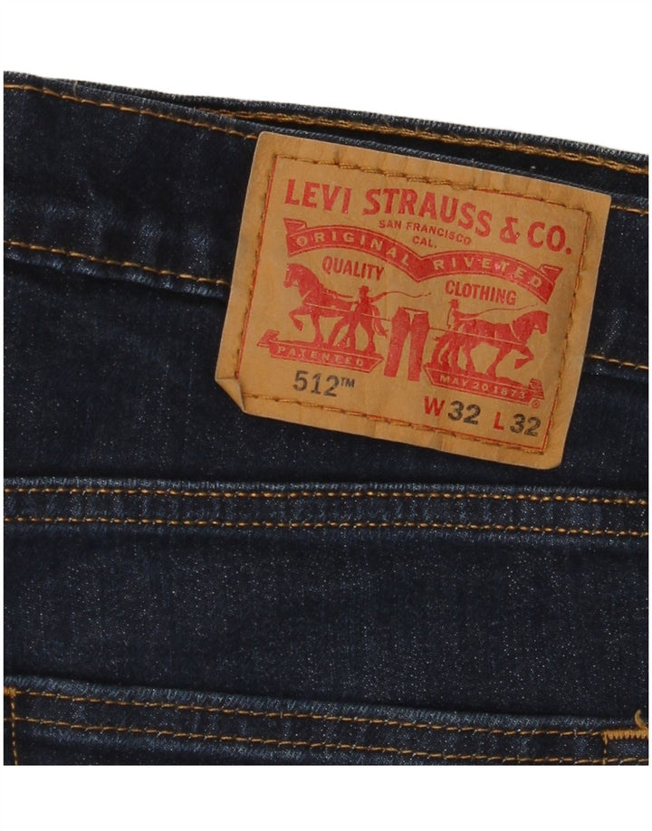 LEVI'S Jeans 512 Slim Tapered para hombre W32 L32 Algodón azul marino