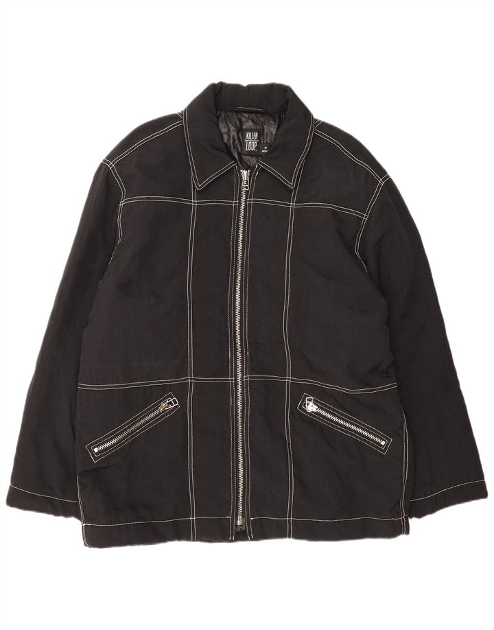 Killer Loop Chaqueta Bomber Estampada Para Hombre UK 38 Mediana Poliamida Negra