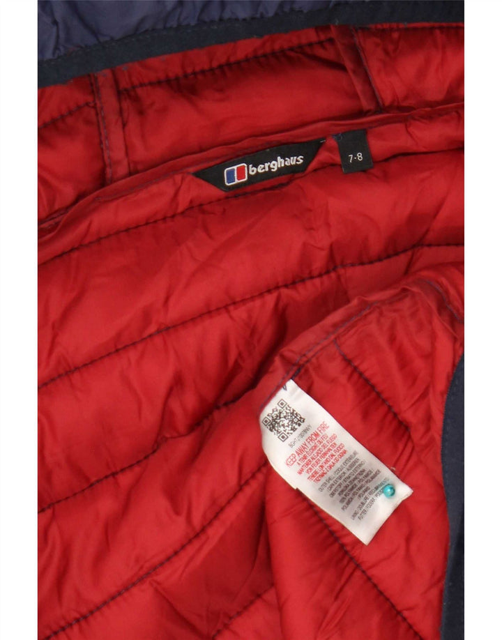 Berghaus Chaqueta acolchada con capucha para niño 7-8 años Azul marino Poliamida