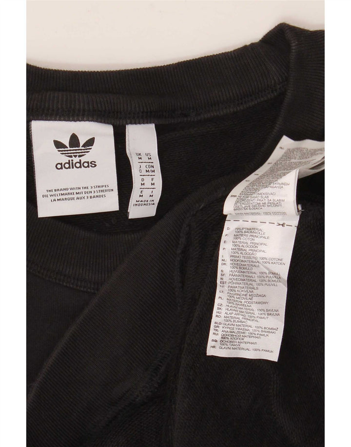 Adidas Hombre Sudadera Jumper Medium Negro Algodón