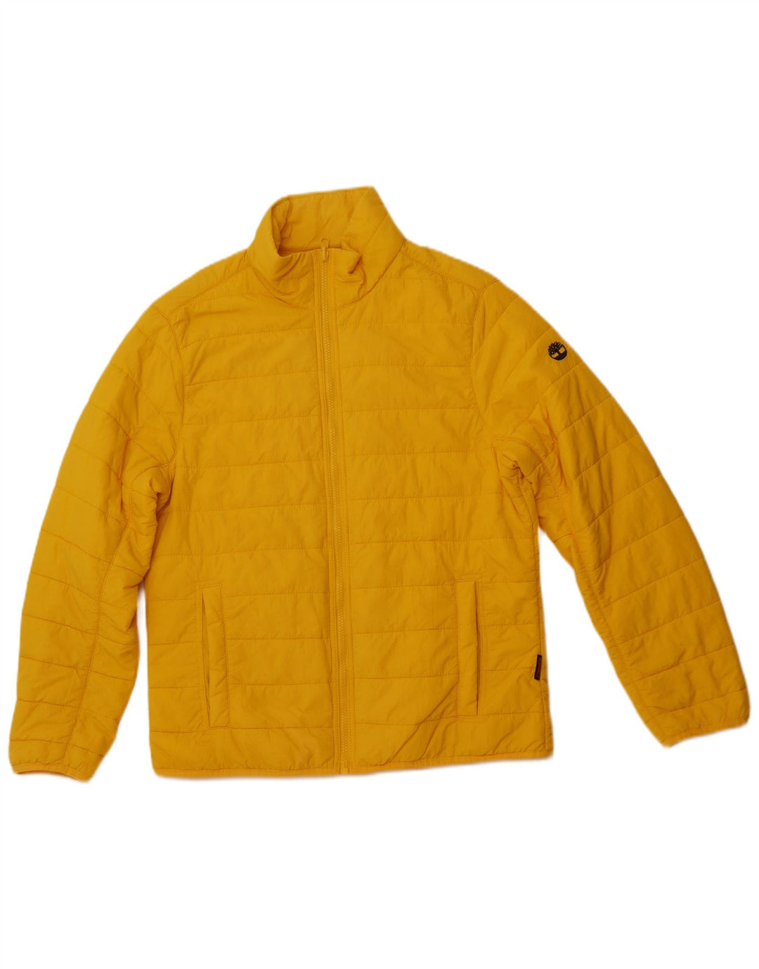 TIMBERLAND Chaqueta acolchada para hombre UK 38 Medium Yellow Nylon