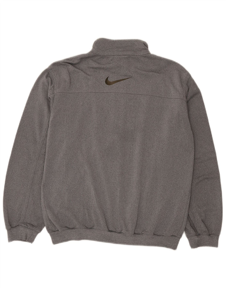 Nike - Chaqueta de chándal gráfica para niños de 12 a 13 años, talla grande, color gris moteado