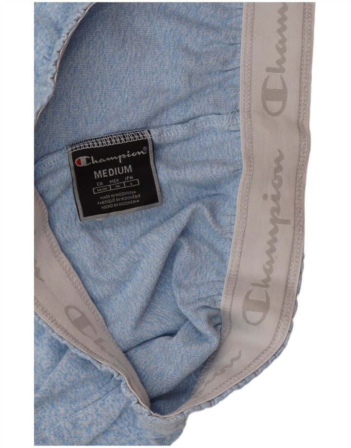 Champion Pantalones cortos deportivos para mujer UK 12 Algodón moteado azul medio