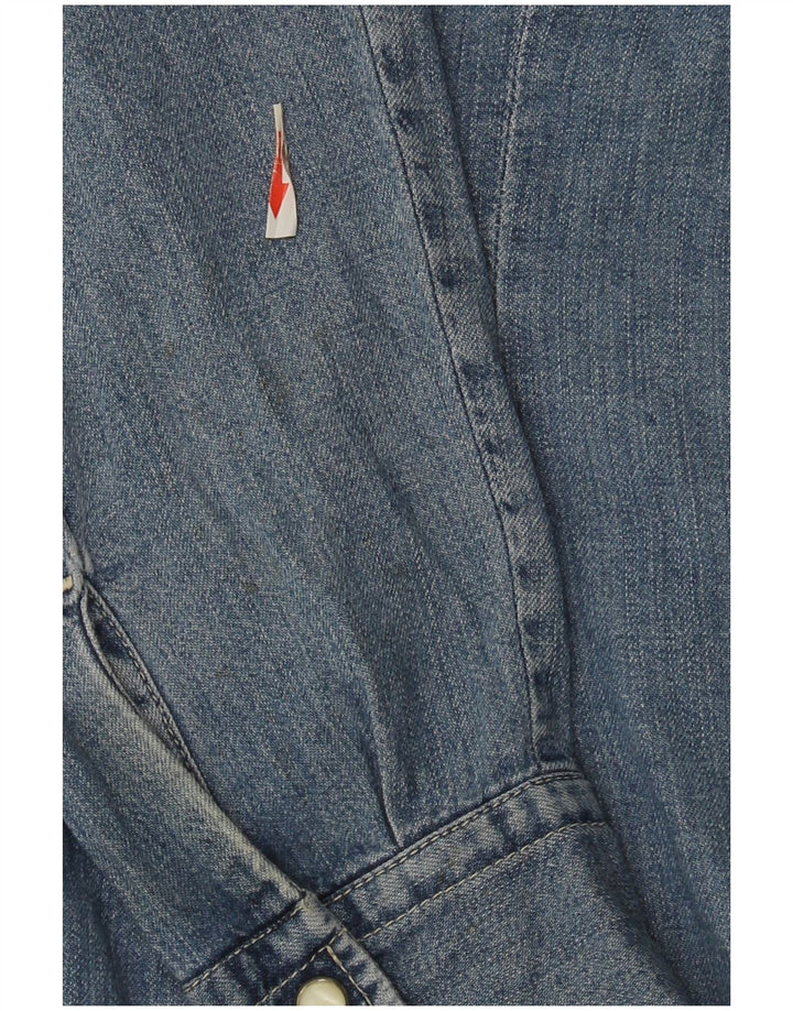 Camisa vaquera para mujer Replay UK 40 Algodón azul medio